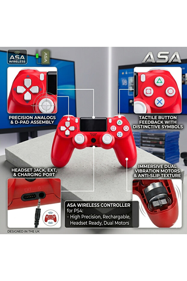 وحدة تحكم لاسلكية للألعاب لجهاز PS4 - 3