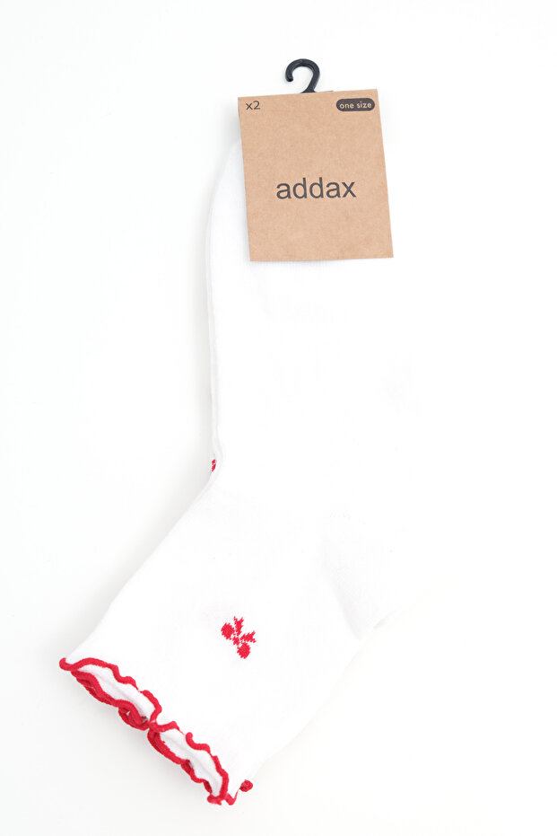 Heart Patterned Socks 2-Pack Çrp3007 - 4