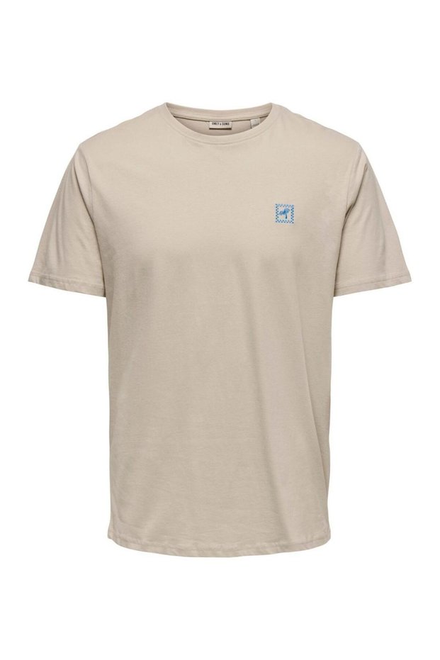Onsembroidery Reg Ss Tee Men's T-Shirt Gray (22033259)