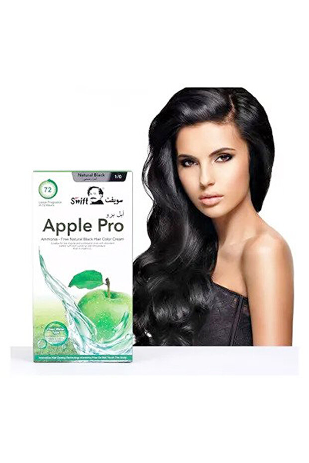 Apple Pro Ammonia free Hair Color No. 1 Natural Black 1000ml