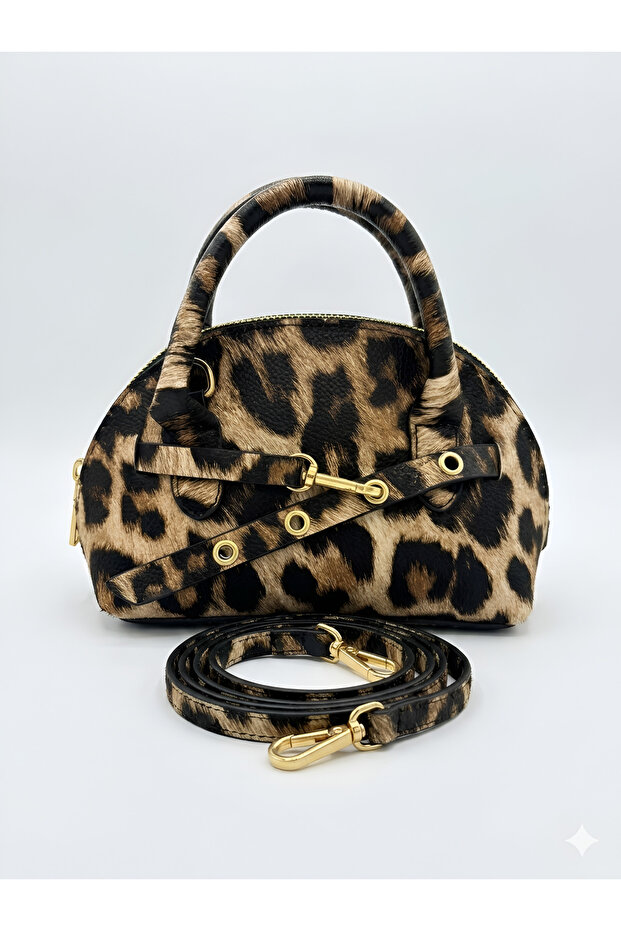 Women's Buckle Detailed Hand and Shoulder Bag