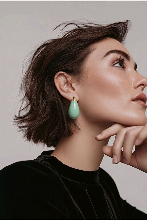 Steel Anti-Tarnish Colorful Figured Earrings
