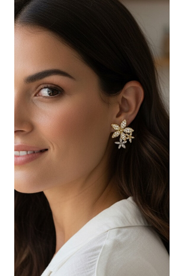 Earrings with Zirconia