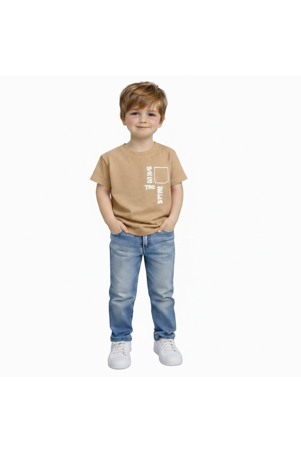 3-8 Years Old Boy's 95% Cotton T-Shirt