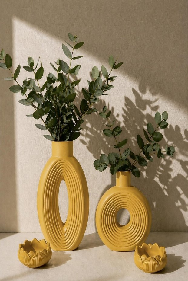 Nordic Style Bohemian Set of 4 Vase Pinterest Pampas Vase Decorative Living Room Accessory Table Ornament