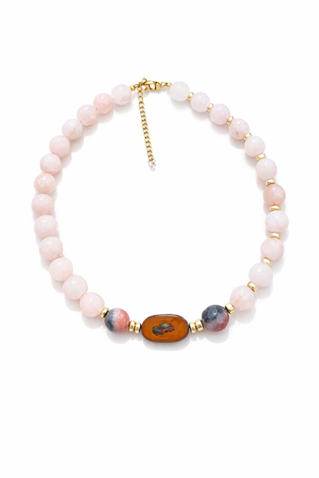 Rosena Pink Design Necklace