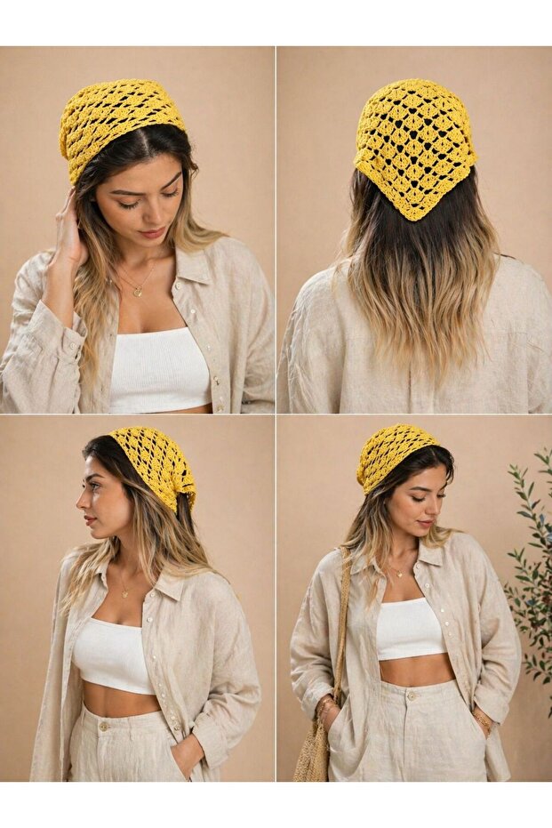 Hand Knitted Hair Bandana