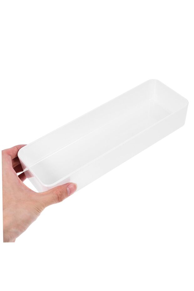 2 Pcs Kitchen Drawer Organizers White - 3