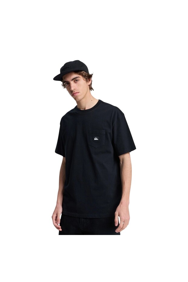 Men's Anthracite Salt Water Pock Tshirt Eqyzt08205-11783