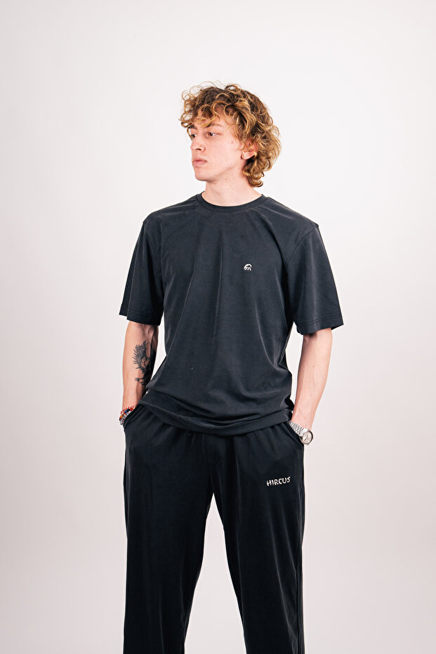 Premium Oversize Basic Siyah Takım
