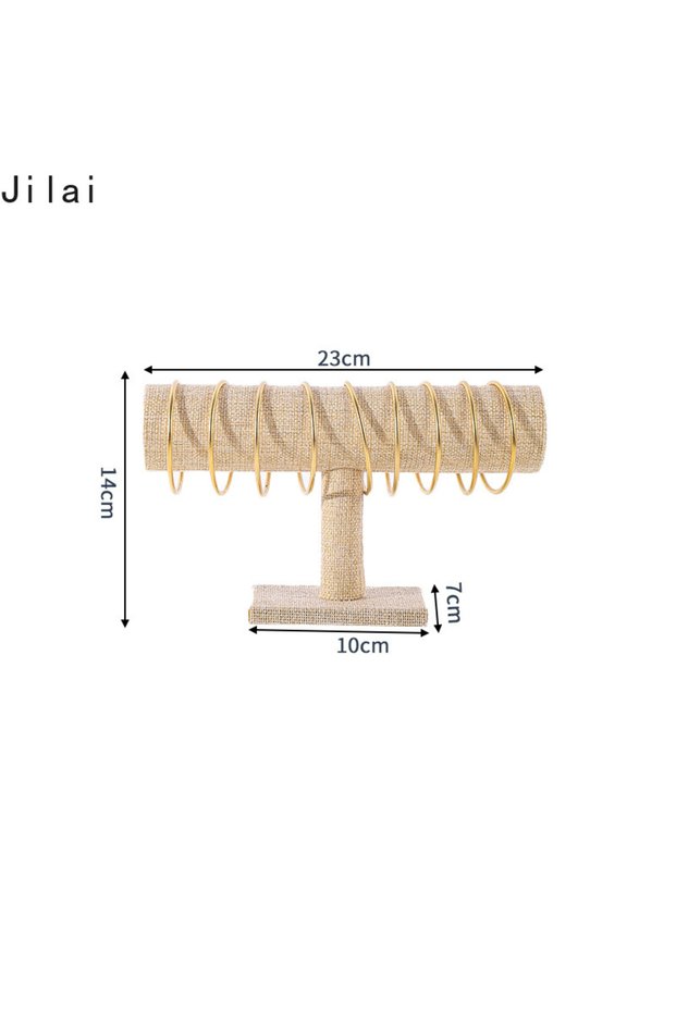 YELLOW Jilai Flannel Single-layer Bracelet Rack Jewelry Watch Bracelet Rack Display Jewelry Display