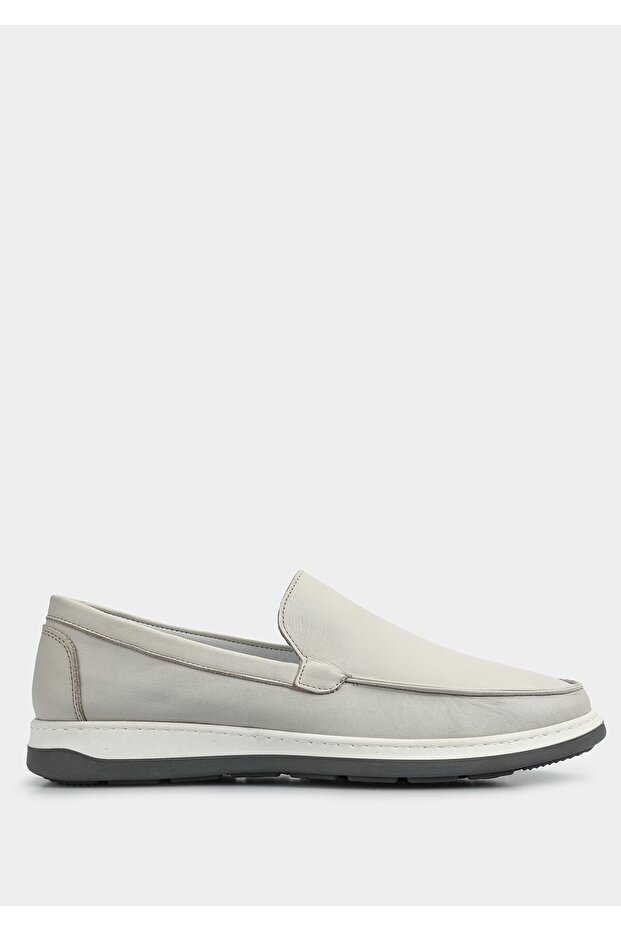 Beige Leather Men's Shoes