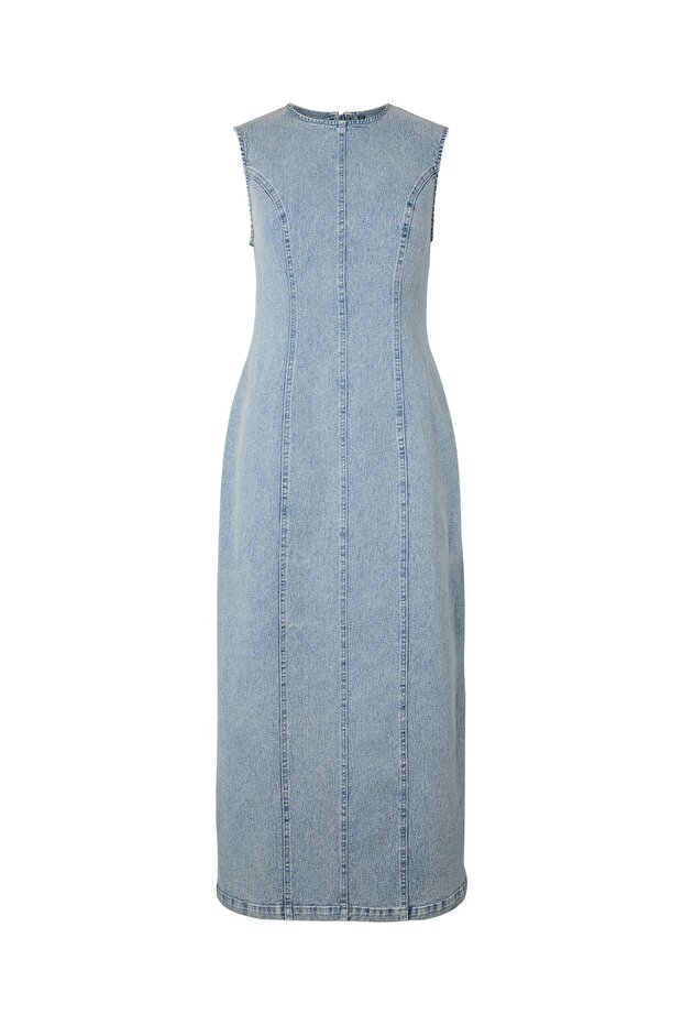 Rochie maxi PCFRANNA JEANS - 2