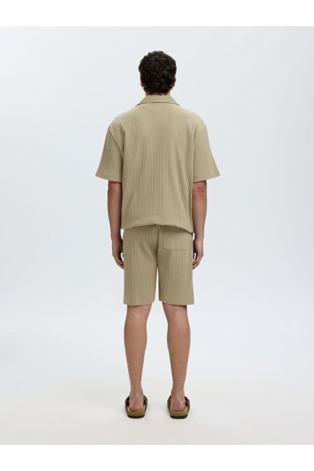 Shorts Gerippte Relaxed Fit - 3