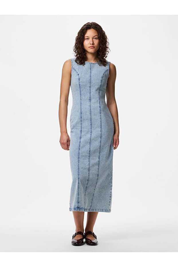 Rochie maxi PCFRANNA JEANS - 5