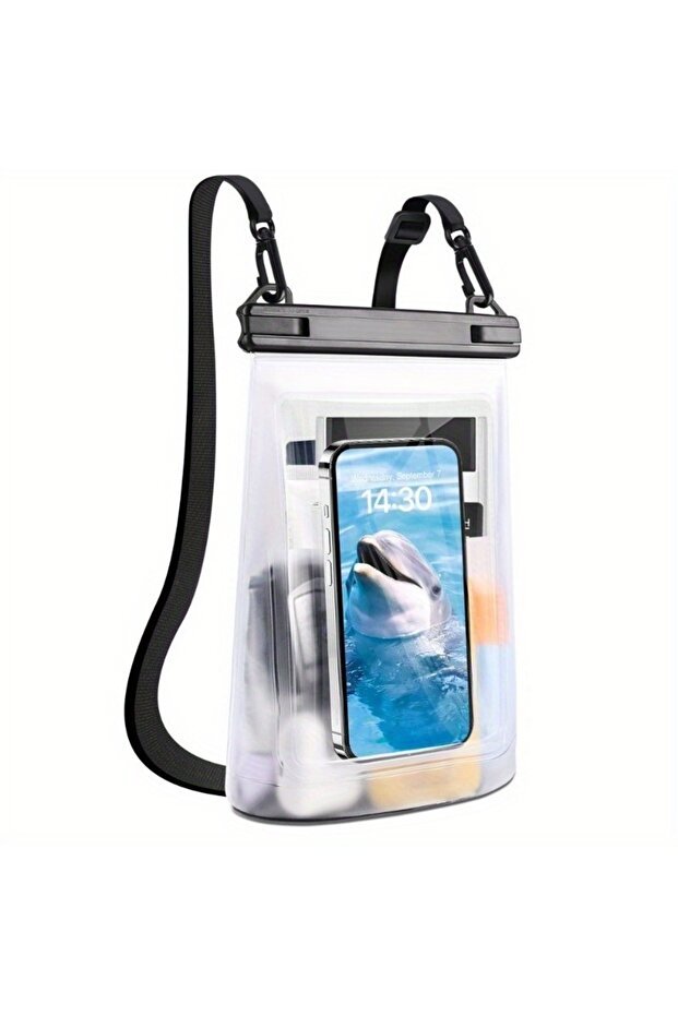 White HAISSKY Large Mobile Phone Waterproof Pouch For iPhone 17 16 Pro Max 17 Air 16E 15 Plus Swim T