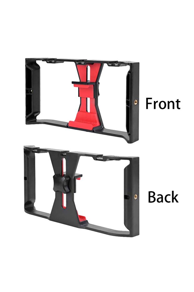 VIKEFON black Handheld stabilizer rotating gimbal holder, mobile phone microphone holder, fill light
