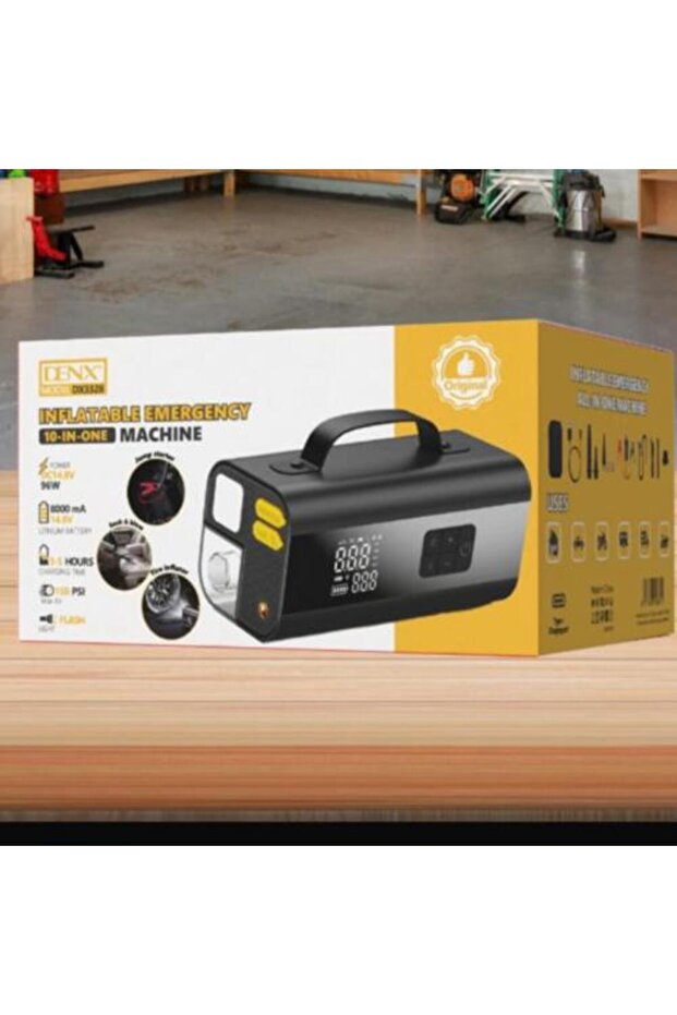 مضخة هواء ذكية محمولة 10 في 1 DENX DX-3328