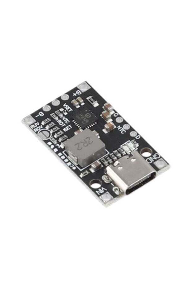 USB Type-C 2S 3S BMS 15W Lithium Battery Charging Boost Module With Balanced Support Fast Charging