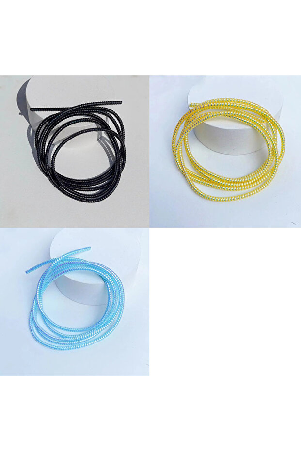 3pcs mix 1/3pcs 1.6M Laser Cable Protectors Spiral Data Cable Universal Phone Charger Cord Saver Sl