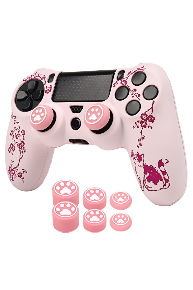 غطاء سيليكون ناعم لوحدة تحكم PS4، 360 درجة، طراز A0697-3 ° حماية كاملة، مقاومة للعرق ومضادة للخدش، N