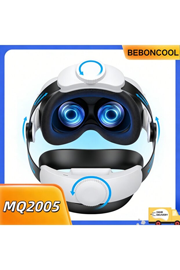 حزام رأس MQ2005 BEBONCOOL MQ2005 DinoFire VR لـ Meta Quest 3S/3/2 Oculus، مريح وعالي الجودة