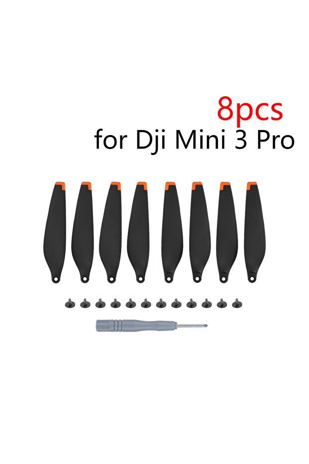 8 قطع من المراوح الدقيقة والمرنة لطائرة DJI Mini 3/3 Pro، شفرات بديلة خفيفة الوزن