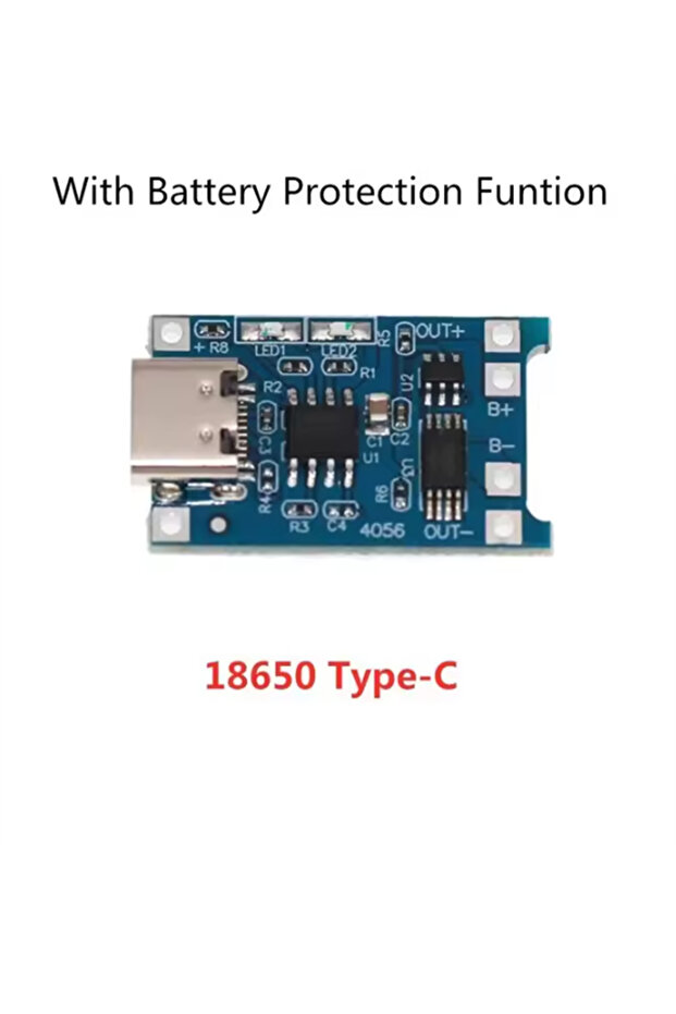 5 قطع 18650 Type-c 2/5 قطع 5 فولت 1 أمبير Micro/Type-c/Mini 18650 TP4056 وحدة شاحن بطارية ليثيوم شحن
