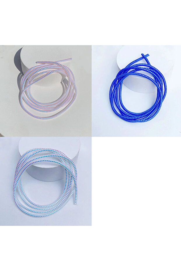 3pcs mix 1/3pcs 1.6M Laser Cable Protectors Spiral Data Cable Universal Phone Charger Cord Saver Sl
