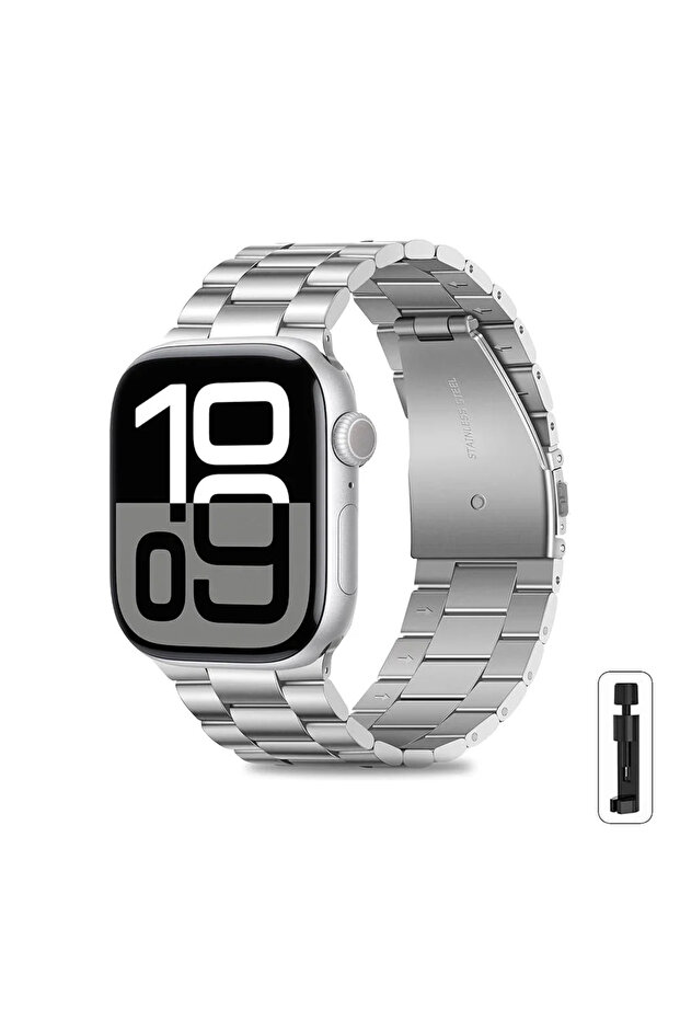 46 42 44 45 49mm Silver 01 Stainless Steel Strap for Watch Ultra 2 3 Band 46mm 49mm 40mm 44mm 42mm