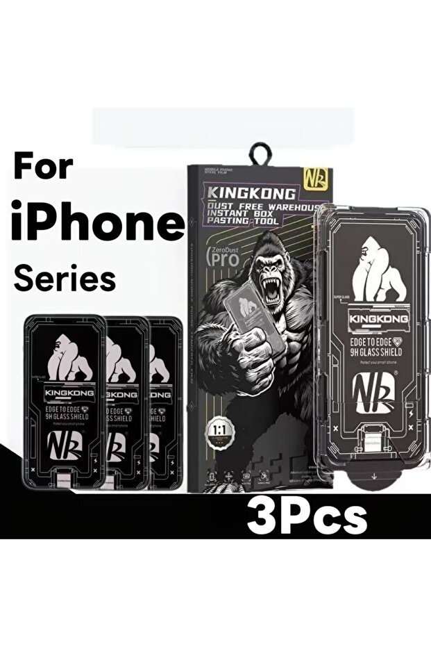 واقي شاشة زجاجي مقوى NK-HD-3PCS لهاتف آيفون 16 برو، متوافق مع آيفون 17/16/15 برو، مضاد للغبار