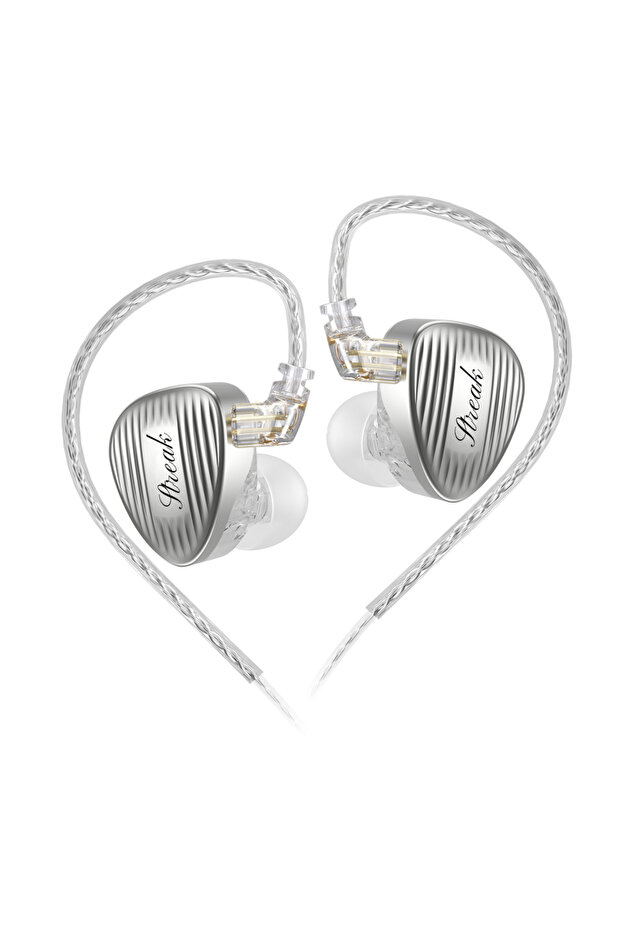 3.5mm no mic New GK Streak Wired HiFi Earphones KUN Dynamic Driver Micro Planar Tweeter Dual Driver