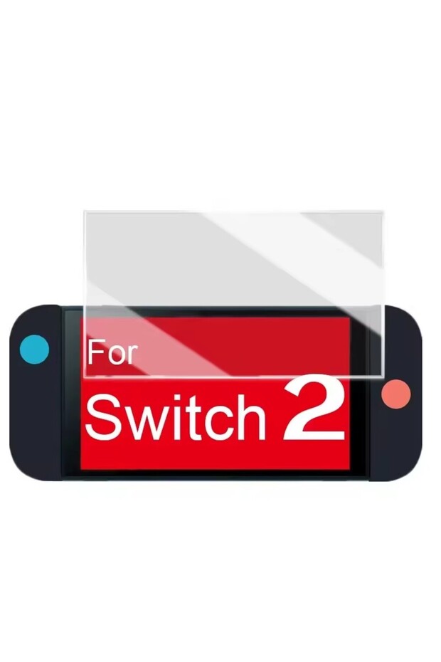 2 قطعة لـ Switch2 3/1 قطعة زجاج مقوى لـ Switch 2 /Switch Lite/Switch Oled واقي شاشة شفاف