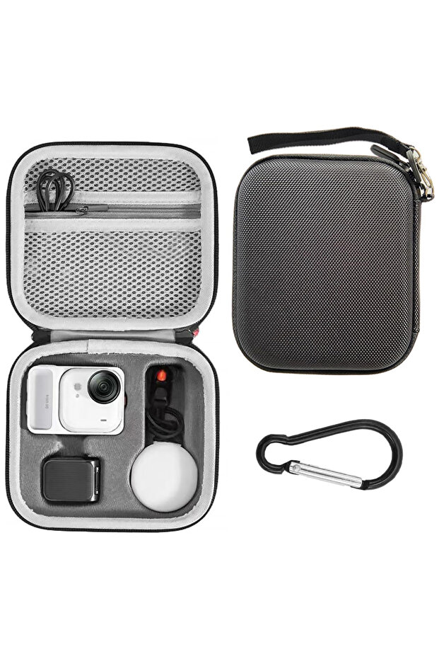 Black Carrying Bag for Insta 360 GO Ultra Accessories Storage Protective Case Hard Shell Cover for I