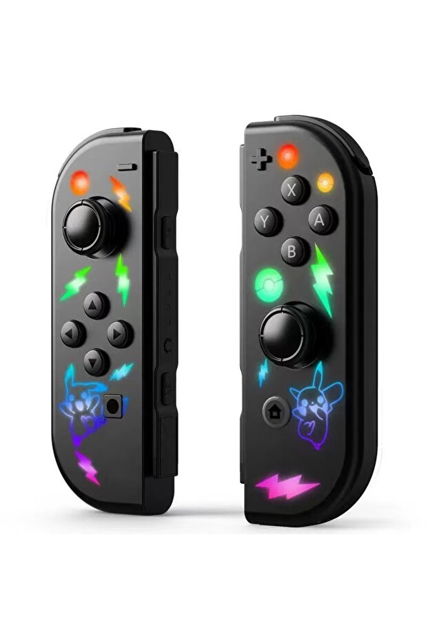 black A wireless controller suitable for Nintendo Switch NS/OLED/LITE game controllers, featuring du - 1