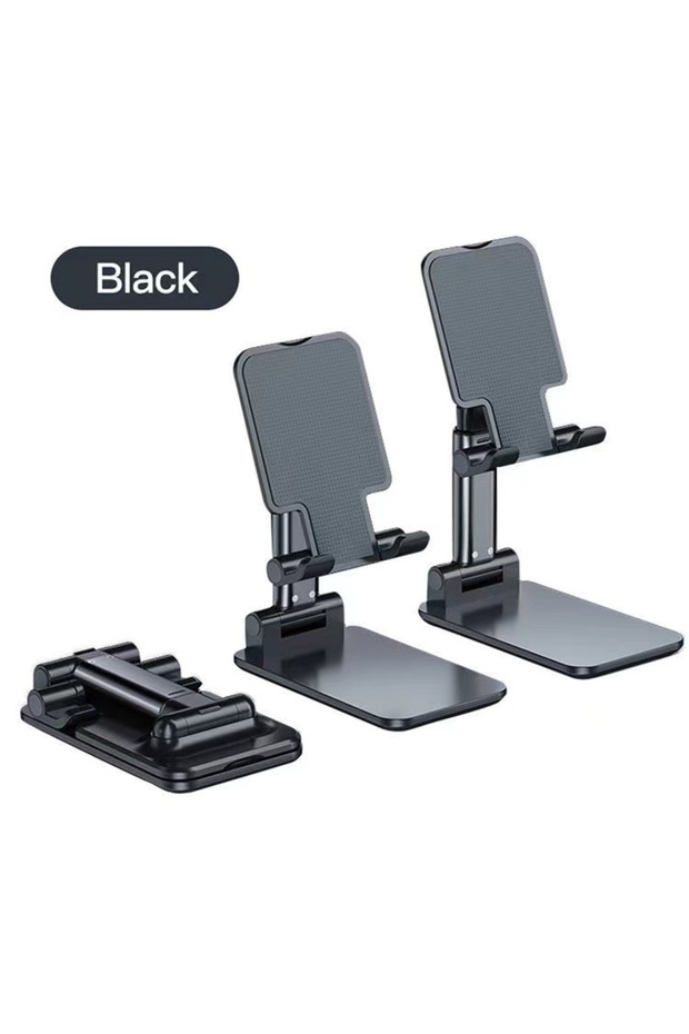 BLACK Desktop Mobile Phone Stand Foldable Stand Lazy Live Broadcast Adjustable Lifting and Folding M