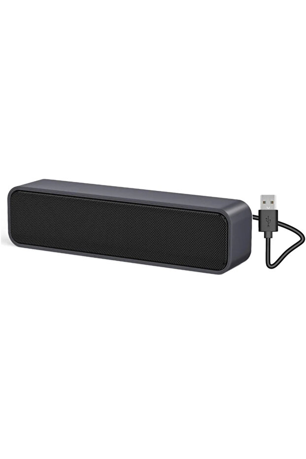 مكبر صوت USB صغير محمول ثلاثي الأبعاد من XIKCU مع مكبر صوت مزدوج مدمج وبطاقة صوت مدمجة للفك التشفير