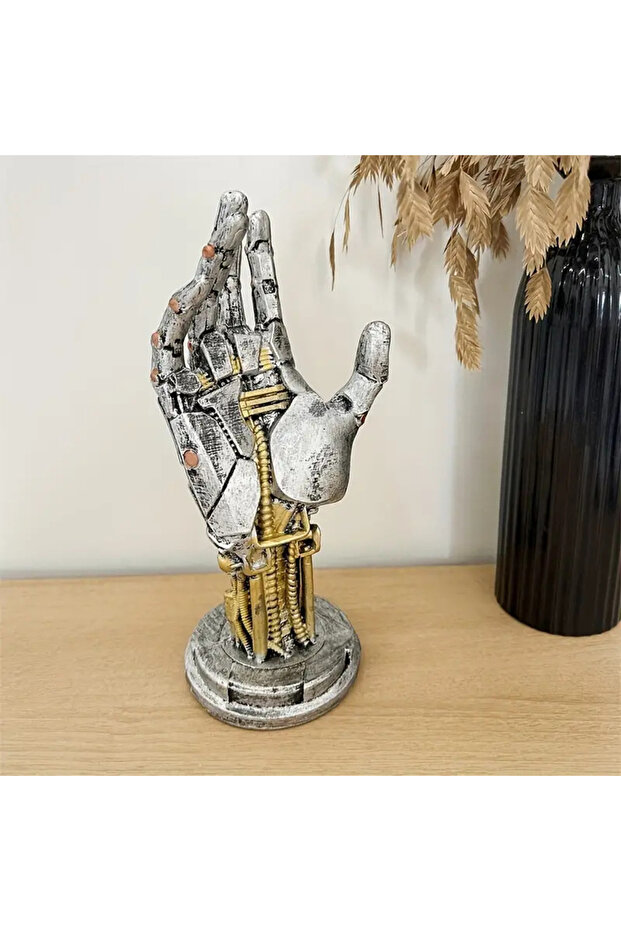 silvery 3D Cyberpunk Game Controller Stand | Multi-functional Desktop Organizer, Suitable for Contro