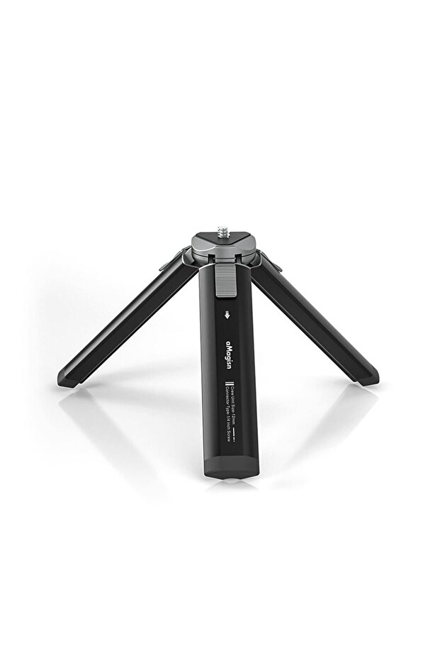 ANENG black aMagisn AM11 Desktop Tripod Mini Travel Tripod Stand Metal Phone Tripod with 1/4 Inch Sc