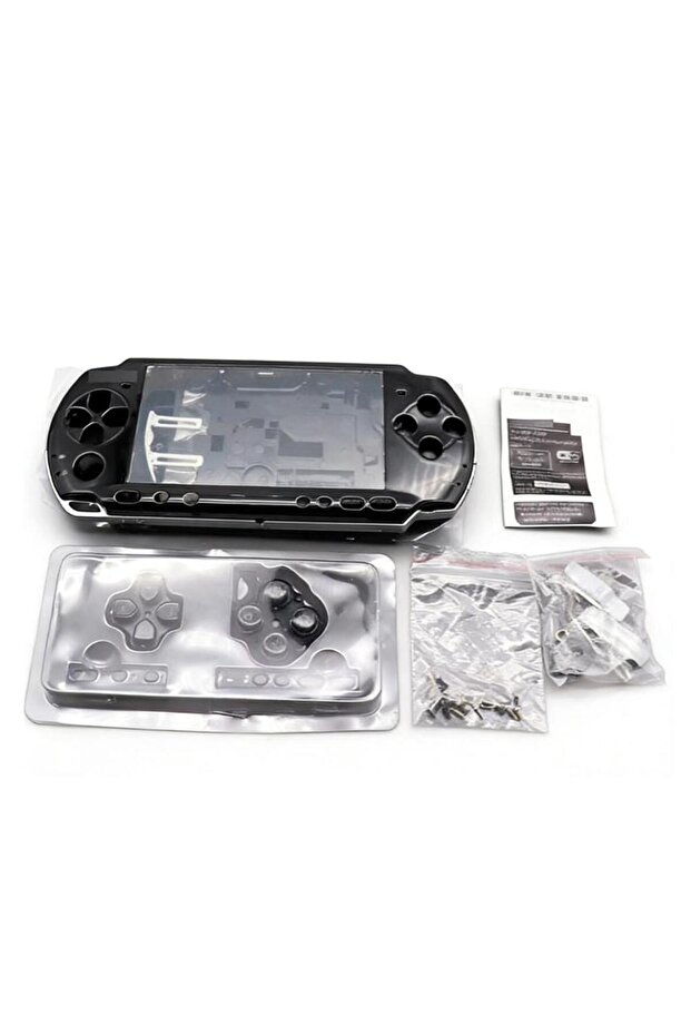 غطاء كامل أسود احترافي مع مجموعة أزرار لجهاز Psp3000