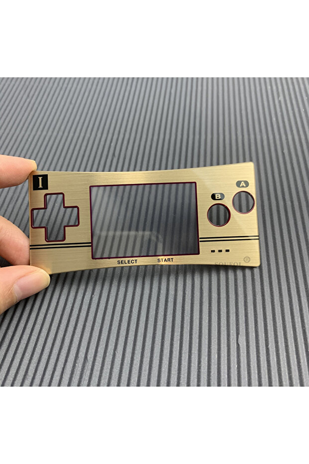 غطاء أمامي جديد محدود الإصدار باللون الذهبي لجهاز GameBoy Micro، غطاء أمامي للإصدار المحدود لنظام GBM