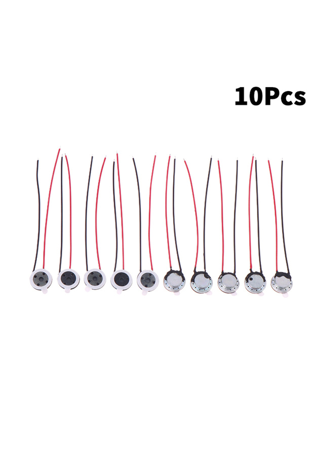 10Pcs 5/10Pcs 0-20kHz 8 Ohm 0.5/1W Round Speaker 10mm Mini Ultra-thin Loudspeaker Horn For Mobile Ph