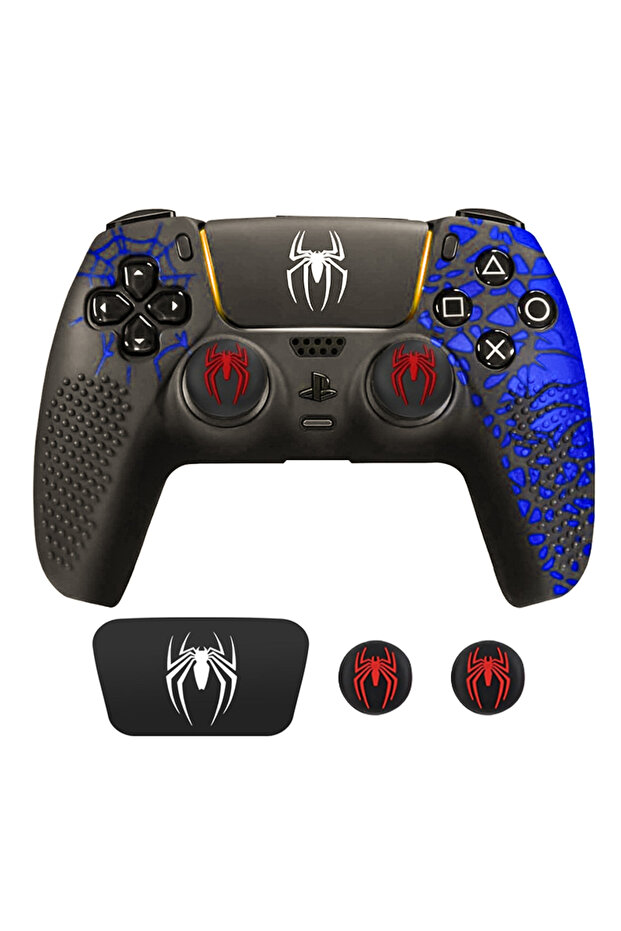 06 Controller Skin Shell for PS5 Controller Silicone Cover Case with Thumb Grip Gaps Touch Pa...
