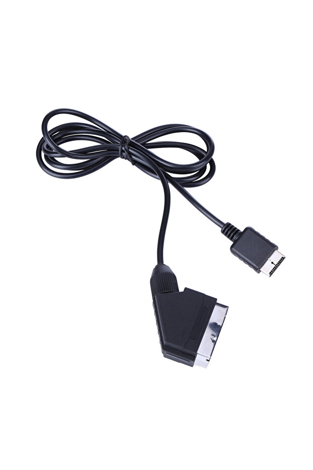 كابل VODOOL RGB SCART بطول 2 متر لأجهزة PS PS1 PS2 PS3 والتلفزيون، كابل AV بديل للاتصال بالألعاب