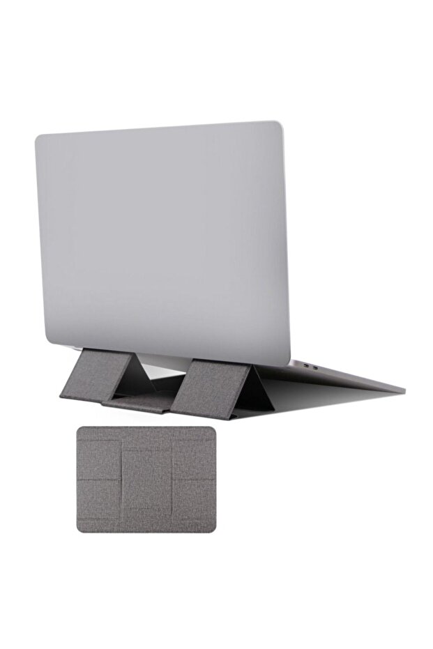 Dark Grey Foldable Tablet PU Stand for 12.5 13 14 15 16inch Laptop Holder Computer Tablets Bracket A