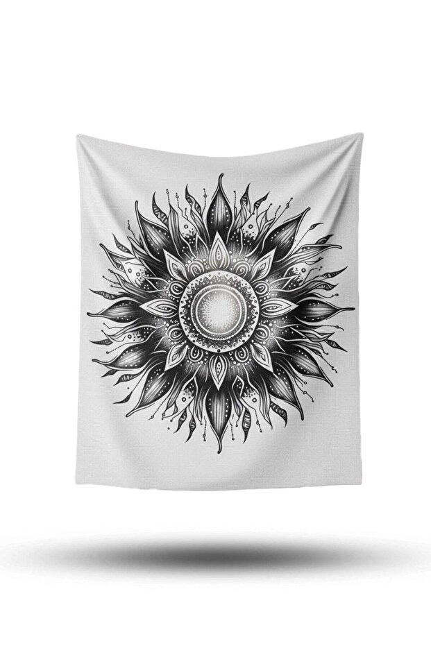 Mandala Güneş Duvar Örtüsü