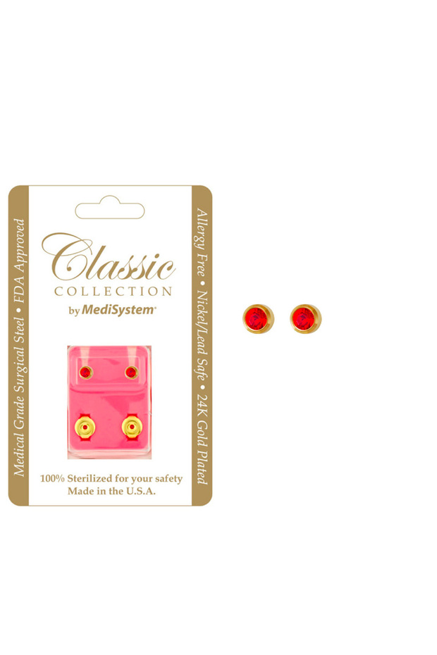 USA Sterile Earring Ruby mini 2mm - 1