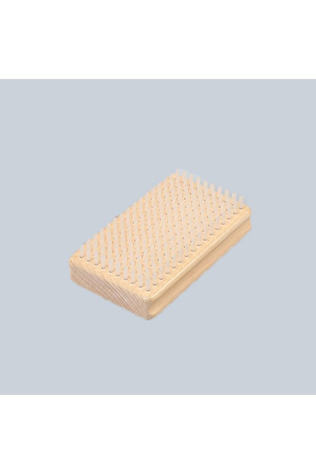 -B Wooden Handle Brass/ Nylon/ Horsehair Ski Waxing Brush Snowboard Maintenance Tool