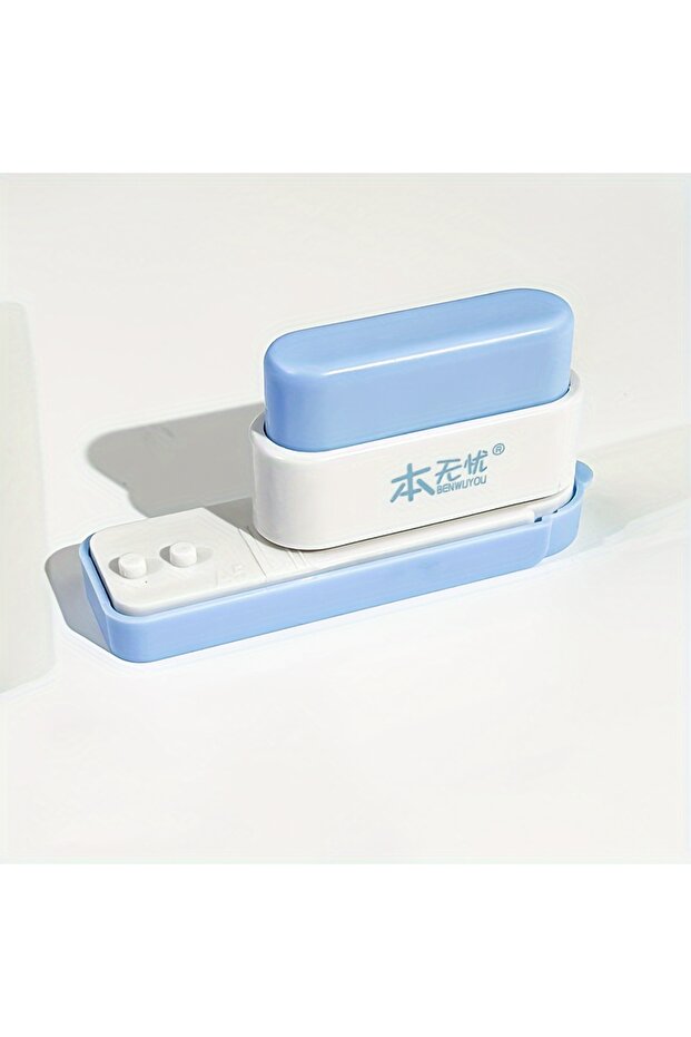blue 1PC 5- Hole Punch for Binder: Office Desk Organizer - Perfect for DIY Binding of Notebooks and