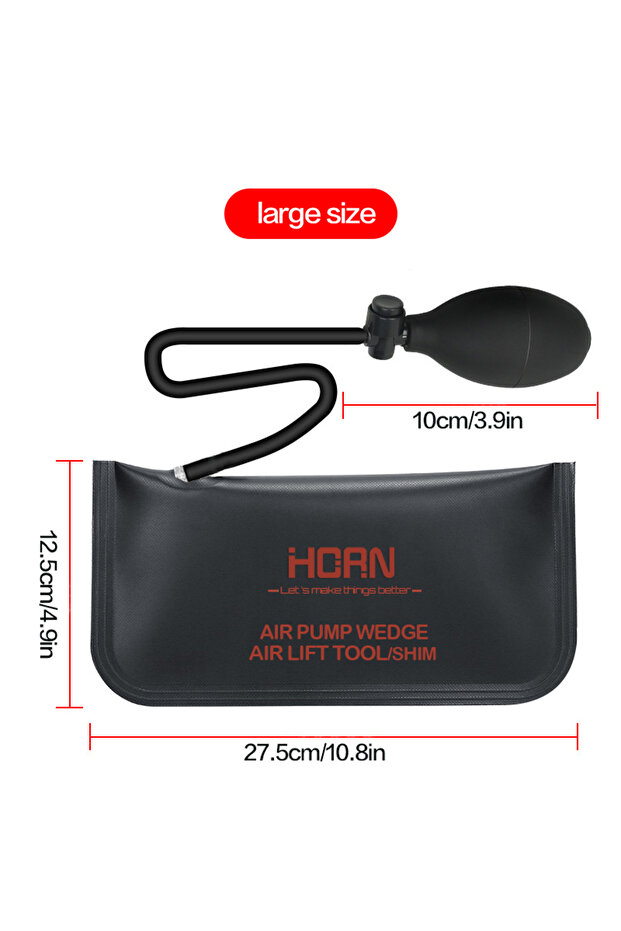 Large Size Air Wedge Bag, 3 Piece Strong Commercial Grade air bag Pump Professional Leveling Kit Ali